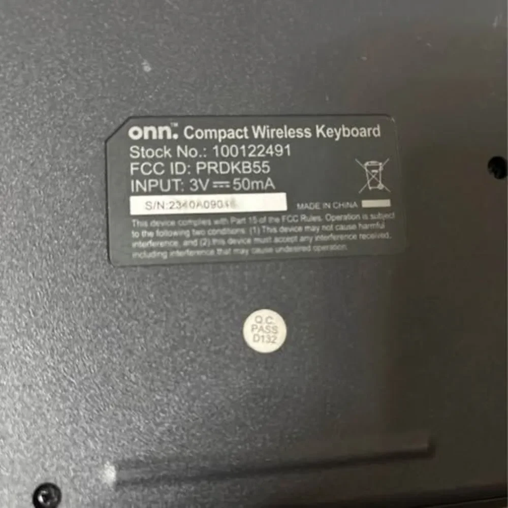 Compact Wireless Keyboard Black Stock #100122491 PRDKB55